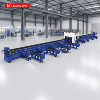 Machine de découpe laser à fibre CNC robuste et entièrement automatique pour tubes, avec 4 mandrins, pour le chargement et le déchargement