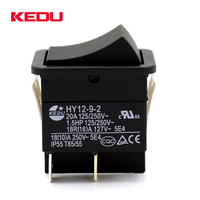 Kefu — interrupteur à bascule 20a 250V, bouton ON/OFF, SPDT, pour bateau, UL TUV, CE CQC