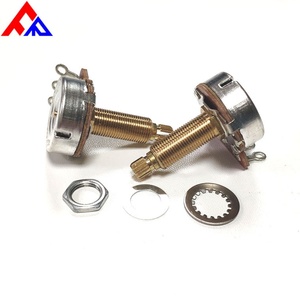 Potenciómetro de ajuste fino de 24 mm para guitarra eléctrica de tamaño completo con eje de cobre metálico, venta directa de fábrica, resistente - Product Image 4
