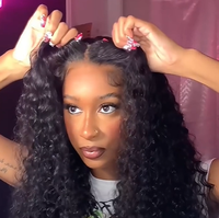 Perruques bouclées sans colle en cheveux brésiliens vierges avec cuticules alignées, Lace Front HD 13x6, pour femmes noires, style Deep Wave