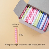 Bougies style spirale, colorées, pour fête d'anniversaire, prix bon marché, 20/60 pièces, vente en gros