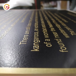 Targhe in ottone inciso su misura del produttore del segno del segno per la placca commemorativa in alluminio <span class=keywords><strong>della</strong></span> decorazione dell'azienda - Product Image 4