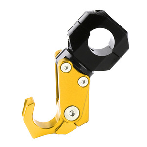 Crochet universel durable de 22 mm pour guidon de moto, support de casque multicolore avec accessoires de fixation robustes - Product Image 6