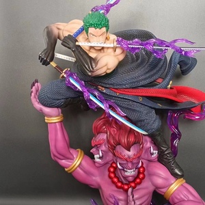 Purgatorio Asura tre coltello flusso doppia testa uno ha messo tremila mondi a doppia estremità luminescenza Luffy Anime figura Zoro - Product Image 5