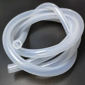 Tabung silikon kustomisasi kualitas tinggi fleksibel kelas makanan medis pompa peristaltik pipa bening tabung selang karet silikon