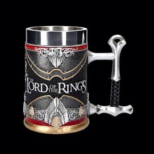 Taza de Cerveza/Café El Señor de los Anillos, de Resina y Acero Inoxidable, Gran Capacidad, Diseño Atractivo - Product Image 3