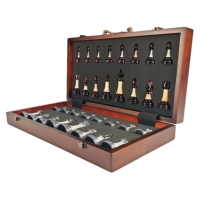 Prix de gros usine pour la vente : Échiquier magnétique pliable de luxe avec poignée, ensemble d'échecs portable en bois de luxe