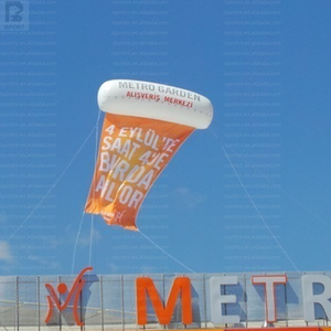 Globo Cilíndrico Gigante Inflable con Logotipo Personalizado, Globo de Helio con LED Brillante para Promoción/Publicidad de Eventos - Product Image 2