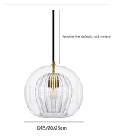 Suspension en verre minimaliste nordique créative, luminaire suspendu à tête unique pour salle à manger et îlot de cuisine, ou à trois têtes pour escalier duplex