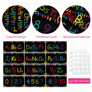 Colorful Alphabet Wall Decorations DIY <strong>Number</strong> <strong>Posters</strong> for Kindergarten Educational Classroom Decoration for Children - Product Image 4