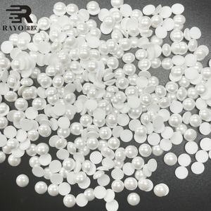 JP Korean Hot Fix <span class=keywords><strong>Epoxy</strong></span> Acrylic Jelly Rhinestone AB Flat Back Pearls 5MM para suministro de adornos - Product Image 6