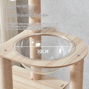 <span class=keywords><strong>คอน</strong></span><span class=keywords><strong>โด</strong></span>แมวหรูหราทันสมัยสำหรับแมวในบ้าน พร้อมที่นอนนุ่มสบาย เปลแมว และเสาข่วน - Product Image 3