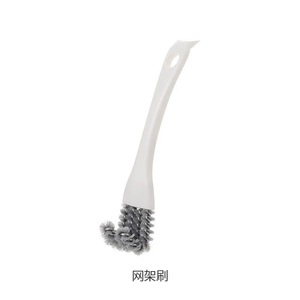 Brosse de nettoyage multifonctionnelle pour les fentes de cuisine, en fil d'acier blanc, pour grille de four, coin d'évier, barbecue - Product Image 5