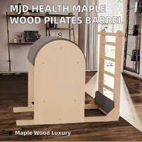 MJD W17A Pilates Ladder Barrel de Madera de Arce, Duradero, Portátil, para Adultos, Equipo de Ejercicio para Yoga y Salud en Casa/Estudio, Garantía de 3 Años