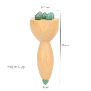Palo de masaje de punto de acupuntura, peine Guasha de madera Gua Sha para el cabello corporal y la cabeza, herramienta de masaje eficaz - Product Image 2