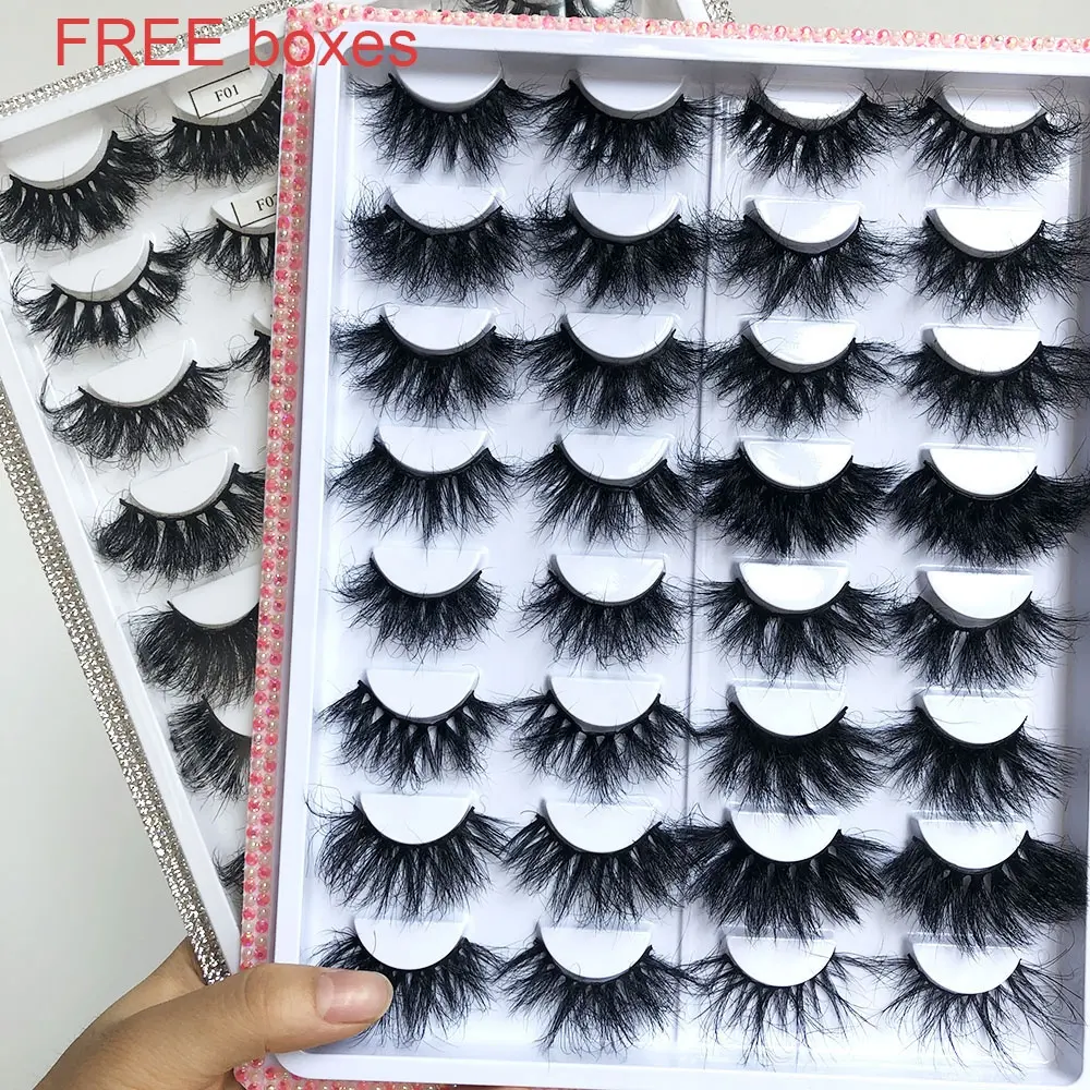 false eye strip lashes mink lashes3d wholesale vendor eyelashes box packaging