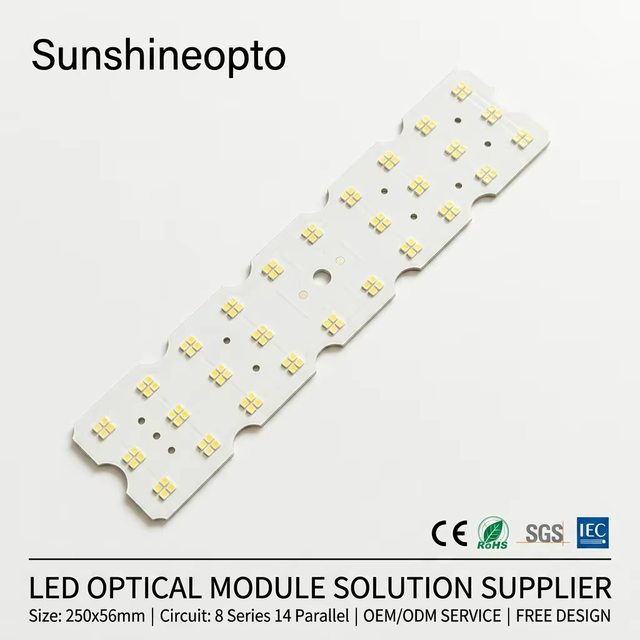 Wholesale 112-LED 80W 170lm/W High Brightness SMD 3030 LED 8S14P Circuit Aluminum PCB Board for Street Highway Tunnel Lighting