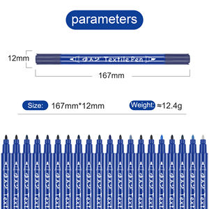 Vente en gros de stylo de teinture denim, stylo pinceau pour tissu <span class=keywords><strong>indélébile</strong></span> et permanent, stylo <span class=keywords><strong>marqueur</strong></span> <span class=keywords><strong>textile</strong></span> à pointe fine - Product Image 2