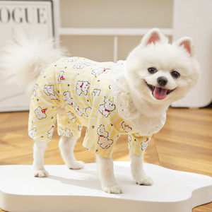 Belly Band Cotton <b>Clothes</b> Spring Summer Pet Dog <b>Cat</b> Air Conditioning Anti-Fur Outdoor Four-Legged Cute Style Bichon Supplies - Product Image 6