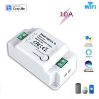 Para Tuya WIFI remoto inalámbrico Smart Home Módulo de interruptor de pared ABS 10A Smart Life App controlador Google Home Alexa temporizador Compatible