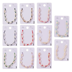 <b>Shell</b> Bead <b>Bracelet</b> Stainless Steel Handmade 12pcs Set Fashion Jewelry Unisex Gift - Product Image 3