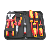 Ensemble d'outils isolés certifiés WEDO GS VDE - 8 pièces avec étui rigide multifonction en acier au chrome-vanadium, garantie 1 an