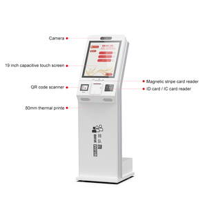 Banka, hükümet ve kamu hizmeti salonu, kuyruklama yönetim sistemi için dokunmatik ekranlı 19 inç bağımsız kuyruk kiosku - Product Image 3