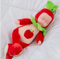 Juguete de Peluche para Dormir, Muñeca Bebé Reborn Realista, Muñeca de Tela con Sonido, Juguete de Peluche Suave para Niños, Compañero para la Hora de Dormir