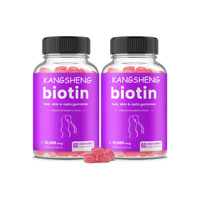Vente en gros de bonbons végétaliens à la biotine complexes vitamines minéraux pour cheveux peau ongles santé favorise la production de kératine pour adultes adolescents
