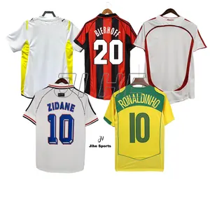 Baixo Preço Camisa De Futebol Retro Sports Wear Desgaste De Futebol Dos Homens Custom Retro Soccer Jersey