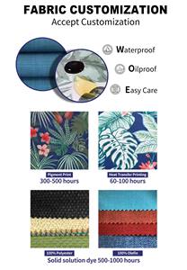 تخصيص للماء في الهواء الطلق عالية الخلفي كرسي باحة وسائد مريحة حديقة صالة الشاطئ كرسي مطبوعة وسادة مقعد - Product Image 5