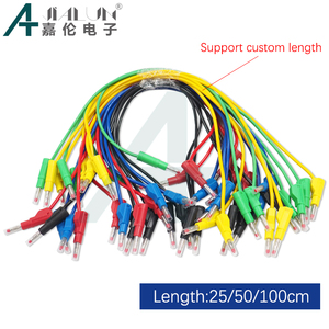 Kosta - Juego de 5 cables de prueba retráctiles de seguridad con conector tipo banana de 4 mm, cables de prueba para multímetro, herramientas de prueba eléctrica, 25/50/100 cm - Product Image 4