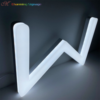 Lettres de canal LED en acrylique étanche IP68 personnalisées Signalisation 3D PPMA Entreprise de publicité extérieure Décoration Transformateur au néon