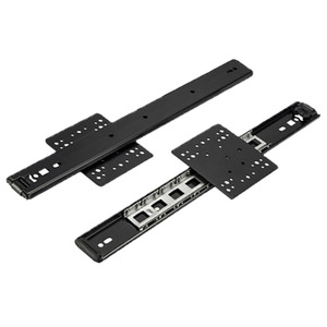 Rail coulissant pour porte d'armoire en acier, largeur 45 mm, montage latéral, longueur personnalisée, quincaillerie pour tiroir - Product Image 2