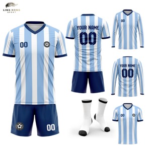 Uniforme de Fútbol con Diseños Modernos para Clubes, Venta al Por Mayor, Impresión por Transferencia de Calor, Servicio OEM Personalizado de Verano - Product Image 1