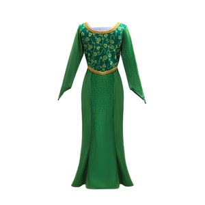 Costume da Principessa Mostro <span class=keywords><strong>Fiona</strong></span> <span class=keywords><strong>Verde</strong></span> Deluxe per Cosplay Halloween Carnevale Festa Shrek 3 Stili - Product Image 2