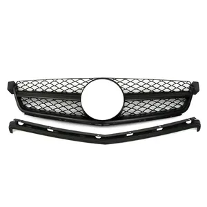 StarNav สำหรับ Mercedes Benz C Class W204 C63 AMG ปี 2009 2010 2011 กระจังหน้ารถยนต์แบบ Facelift  อะไหล่เปลี่ยนกระจังหน้า  ชุดแต่งกระจังหน้า - Product Image 3