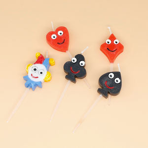 Vente en gros de bougies à la cire de paraffine pour gâteau d'anniversaire Décoration de la maison animée de fantaisie Joyeux anniversaire faite à la main - Product Image 2