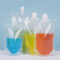 Grande fermeture à glissière transparente haute qualité emballage de fête du Vietnam Mini sac en plastique 350ml pochette de boisson pour enfants