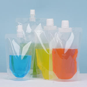 Large Transparent Zipper High Quality Vietnam Party Packaging Mini Plastic Bag 350Ml Alcohol Kids Drink <b>Pouch</b> - Product Image 2