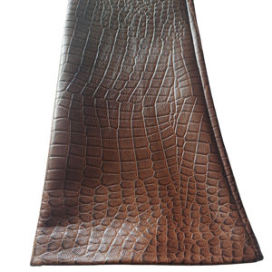 गर्म बिक्री भूरे रंग का चमकदार क्रोकोडाइल रंगीन चमकदार क्रोकोडाइल मुद्रित वास्तविक भेड़ की त्वचा महिला के लिए दैनिक लंबे चमड़े के दस्ताने - Product Image 6