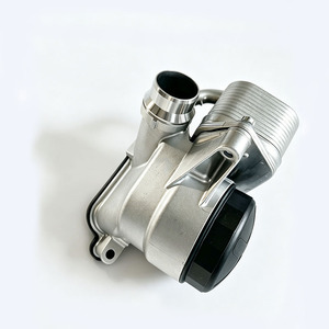 Conjunto de enfriador de carcasa de filtro de aceite de motor metálico con junta de goma para BMW X1 X3 X4 Z4 Serie 5 F10 - Product Image 1