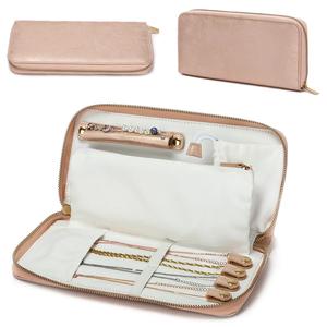 Bolsa de Almacenamiento de Joyas de Cuero PU Personalizada para Mujer, con Cierre, Ligera, Impermeable, para Collares, Anillos, Pulseras - Organizador Elegante - Product Image 1