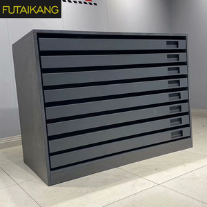 현대 하이 퀄리티 사용자 정의 세라믹 타일 샘플 금속 서랍장 돌 spliced 나무 바닥 디스플레이 캐비닛 쇼룸 - Product Image 3