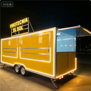Mobile Full Kitchen Food Truck with Ice Cream Pizza Coffee Hotdog Concession Remorque food Trailer Cart - Product Image 1