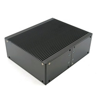 Module Ethernet industriel 1 fibre 4 électro, boîtier en aluminium, montage sur rail, pour communication ferroviaire