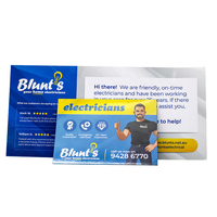 Aimant de réfrigérateur publicitaire personnalisé pour l'électricité et la plomberie, en PVC, format DL, avec enveloppe, pour prospectus et cartes de visite