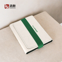 Classeur à couverture rigide à triple bande élastique A5 et A6 en cuir PU souple et tissu/couverture PP pour carnets de notes scolaires planificateurs et journaux
