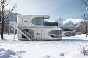 Workspace cápsula pré-fabricada moderna Apple cabine escritório Hotel Mobile Home exterior aço recipiente casas <span class=keywords><strong>V9</strong></span> MANTIANSTAR - Product Image 3