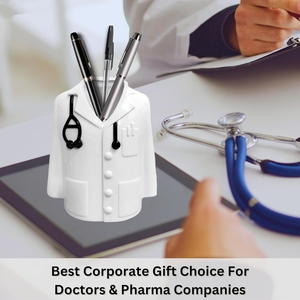 Portalápices Personalizado con Forma de Bata de Médico, <span class=keywords><strong>Regalo</strong></span> Promocional <span class=keywords><strong>para</strong></span> Empresas Farmacéuticas, Organizador de Escritorio <span class=keywords><strong>para</strong></span> Consultorio Médico, Portaplumas - Product Image 3